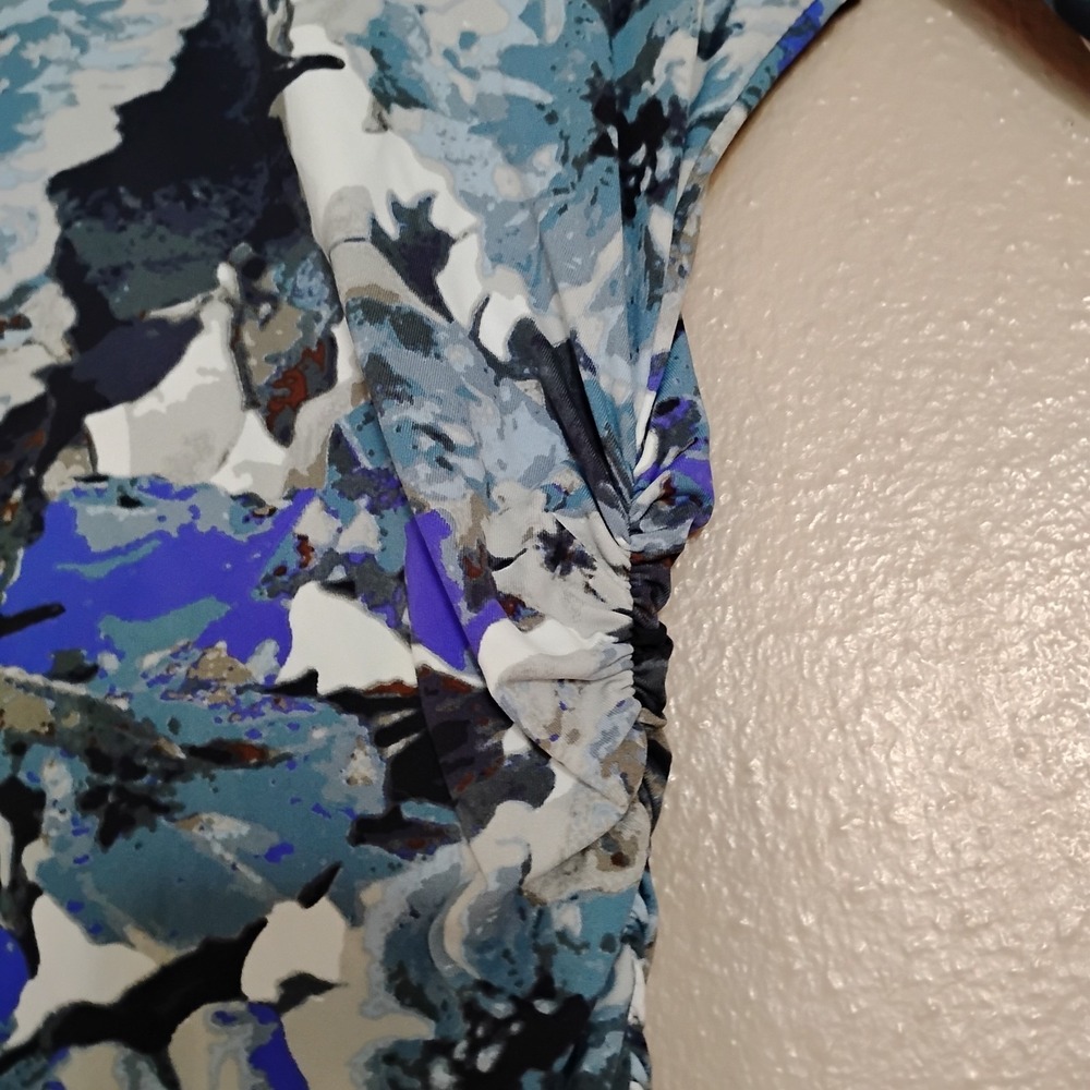 Reiss Dress Medium Zizzi Colorful Floral Runch Bodycon Stretch Capsule Designer - Picture 11 of 16